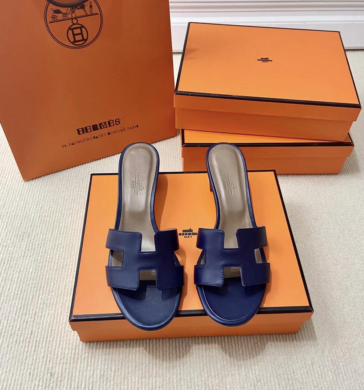 에르메스 올수공 오아시스 슬리퍼 샌들 스위프트 40